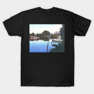 Wetting a Line at Wynnum Creek T-Shirt